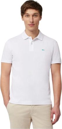 Harmont & Blaine Katoenen Polo MET Dachshund - Heren - Polos - Wit - L - Katoen - Tops