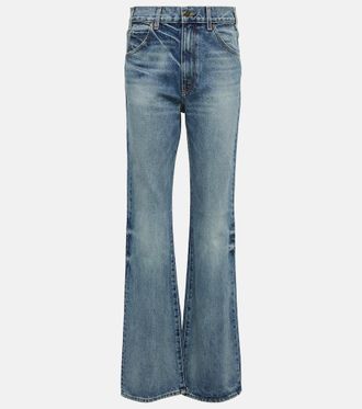 Nili Lotan Joan high-rise straight jeans