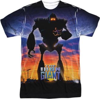 Gildan Iron Giant Giant Poster Short Sleeve Adult 100% Poly Crew Tee / T-Shirt
