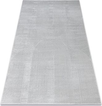 RugsX Rugsx - Alfombra Balance 9086 Gris - Geom&eacute;trico, Estructural, Glamour Grey 140x190 Cm