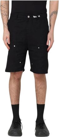 Disclaimer Korte Broeken, Heren, Zwart, L, Zwarte Cargo Shorts