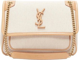 Saint Laurent Beige Leather Niki Chain Bag (Authentic Pre-Loved)