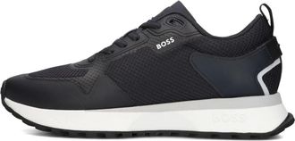 HUGO BOSS Schoenen, Heren, Blauw, 46 EU, Blauwe Casual Sneakers voor Heren