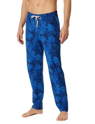 Schiesser Mens Long Pyjama Bottoms Mix + Relax Pyjama Bottoms, Indigo_180289, 50