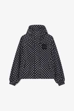Ganni Printed Nylon Jacket - Size XXS/XS Black