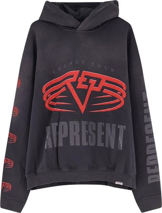 Represent Living Legacy Reversible Cotton Hooded Sweatshirt-Uomo