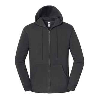 Fruit Of The Loom Fruit of the Loom Unisex Adult Iconic Premium Full Zip Hoodie (Licht Grafiet)
