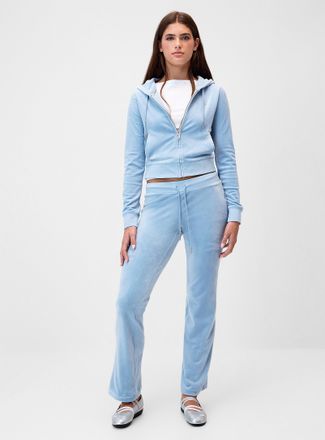 Juicy Couture Womens Diamond logo velvet pant