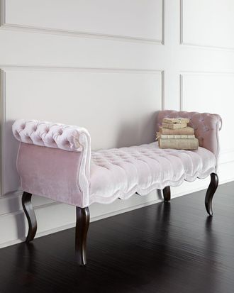 Haute House Home Rebecca Tufted Bench, 61