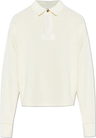 Rag & Bone Polo met lange mouwen - Dames - Polos - Beige - M - Katoen - Tops