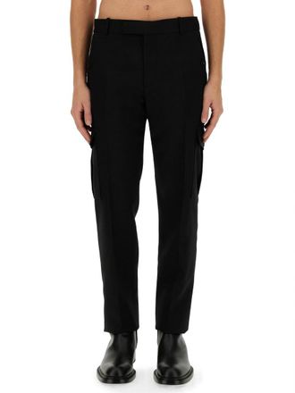 Alexander McQueen Wool Military Trousers - Black
