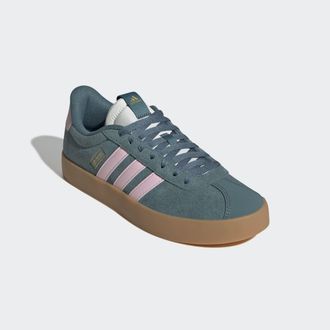 adidas Sneaker ADIDAS SPORTSWEAR VL COURT 3.0, Damen, Gr. 40,5, transparent (preloved teal, clear pink, gold metallic), Leder, Textil, Schuhe Sneaker, inspir