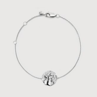Monica Vinader Sterling Silver Virgo Zodiac Chain Bracelet