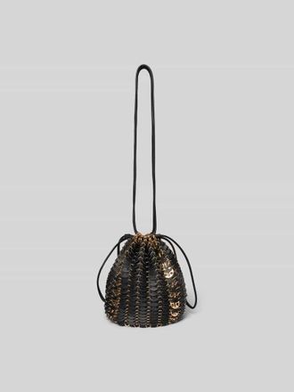 Paco Rabanne Bucket Bag mit Gliederketten in Black, Gr&ouml;&szlig;e 1