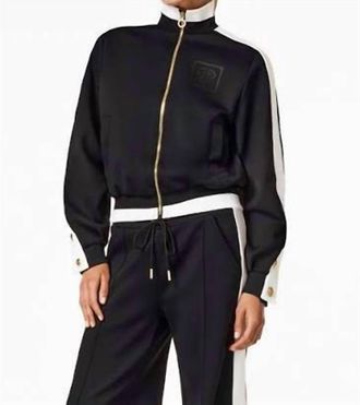 Goldbergh Monaco Long Sleeve Track Jacket In Black