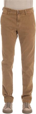 Jacob Cohen Luxe 5-pocket sartoriale broek - Heren - Slim Fit Broeken - Bruin - W34 - Katoen - Broeken