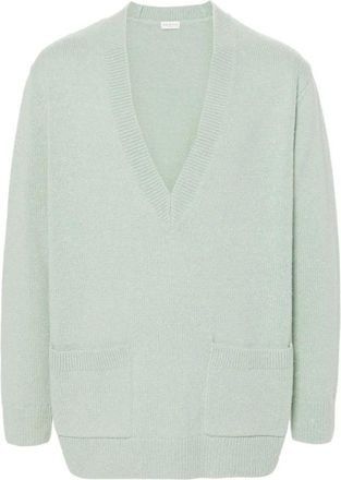 Dries Van Noten Morton Mk Sweater - Heren - V-hals truien - Groen - S - Truien & Vesten