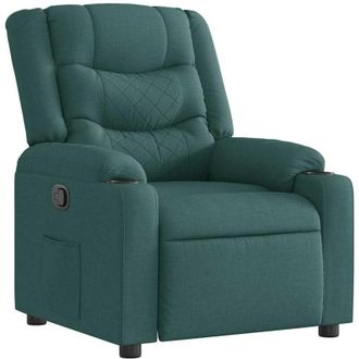 vidaXL Sill&oacute;n Reclinable De Tela Verde Oscuro Vidaxl