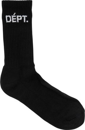 Gallery Dept. Logo-intarsia Cotton-blend Socks - Black - One Size