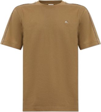 Burberry Seth T-shirt - Heren - T-shirts - Bruin - L - Katoen - Tops