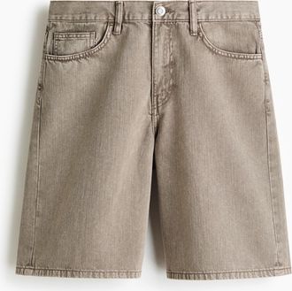 H&M L&auml;ssige Denimshorts - Brown