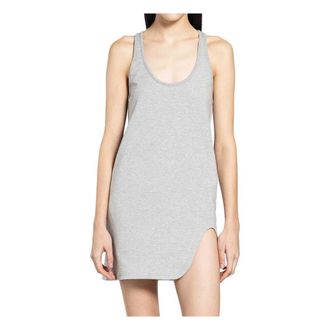 The Attico Short Dresses, female, Gray, XS, Light American Fleece Mini Dress
