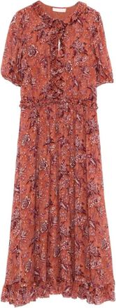 Ulla Johnson Kleedjes, Dames, Veelkleurig, XS, Polyester, Abito Rosamunde