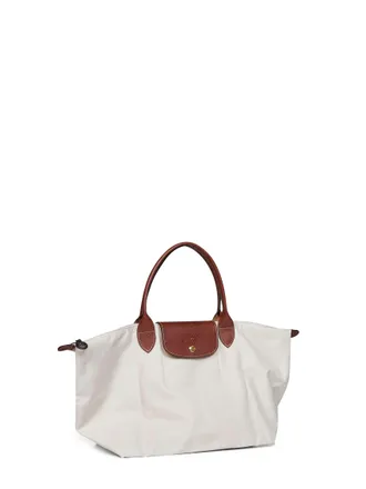 Longchamp Womens Handbag Le Pliage Original L Beige Polyamide Handbags Hand Bags