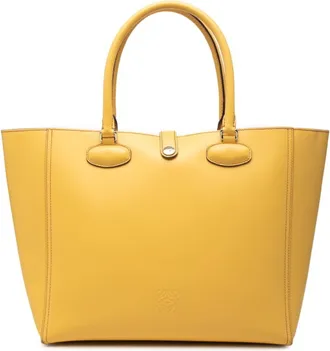 Loewe Purple Yellow Leather Handbag Pouch Tote Bag (Pre-Owned)