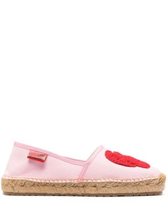 Love Moschino Espadrilles con cuore alluncinetto - Rosa