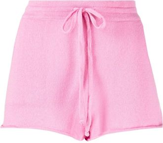 Teddy Cashmere Portofino drawstring cashmere shorts - women - Cashmere - 1 - Pink