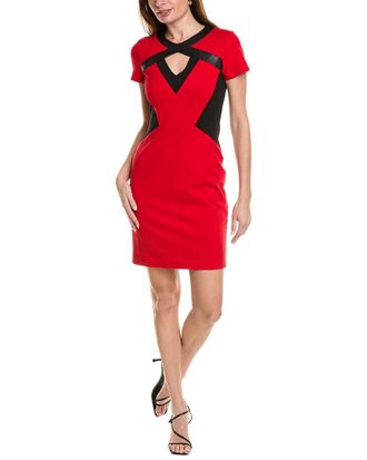 Shani Bar Focus By Shani Colorblock Sheath Dress
