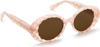 Krewe Womens Alixe Sunglasses In Pink Plaid