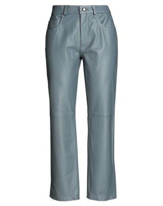 8 by YOOX STRAIGHT-LEG LEATHER PANTS