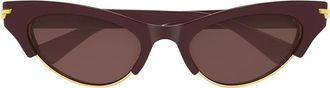 Bottega Veneta Sunglasses Bv1431 S 004 Burgundy/Brown Women