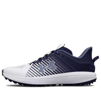 Under Armour Yard Turf Baseball Shoes Blue White 3025593-400