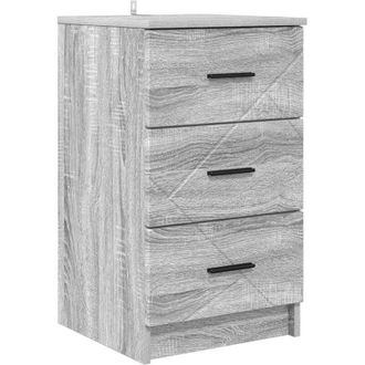 vidaXL Armario De Noche Con Caj&oacute;n Gris Sonoma 38 X 38 X 66 Cm Vidaxl