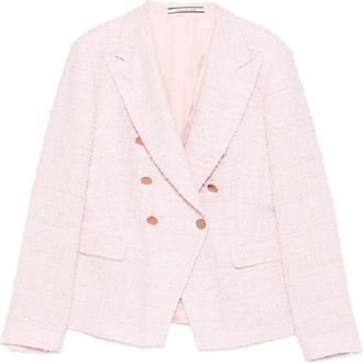 Tagliatore Jassen - Dames - Blazers - Roze - M - Leer - Jassen