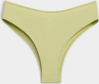Miiyu Womens Solid high-cut cheeky panty Organic cotton