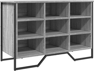 vidaXL Shoe Cabinet Grey Sonoma 90x38x61.5 cm Engineered Wood Vidaxl