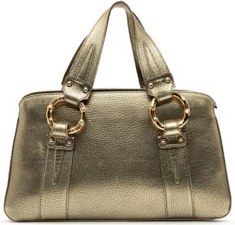 Gucci Pre-owned Handbags, female, Yellow, Size: ONE SIZE Pre-owned Top Handle Bag