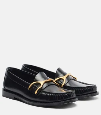 Alexander McQueen Wishbone leather loafers