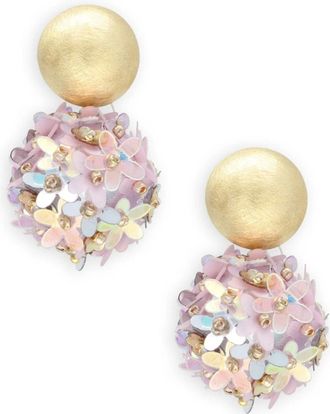 Lott. Gioielli Lott. Gioielli, Accessoires, Dames, Veelkleurig, ONE Size, Sequin Flower Globe Oorbellen