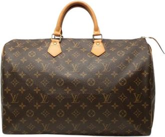 Louis Vuitton Pre-owned Speedy 40 - Dames - Vintage Handtas - Bruin - ONE Size - Leer - Vintage