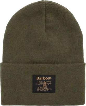 Barbour Groene Gebreide Beanie Muts - Heren - Hoeden - Groen - ONE Size - Katoen - Accessoires