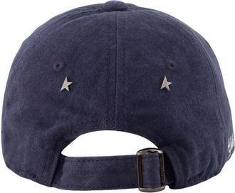 Golden Goose Unisex Journey Cap - Golden Goose Deluxe Brand Cotton Blue Accessories Hats