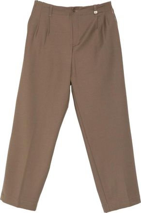 Myths Pleated-front Straight-leg Trousers
