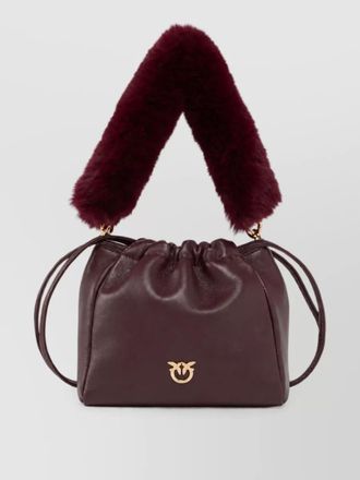 Pinko love bag nappa leather bucket shoulder bag