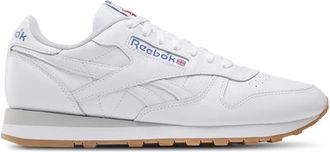 Reebok Mens Classic Leather - Running Shoes Blue/Footwear White/Gum Size 10.0
