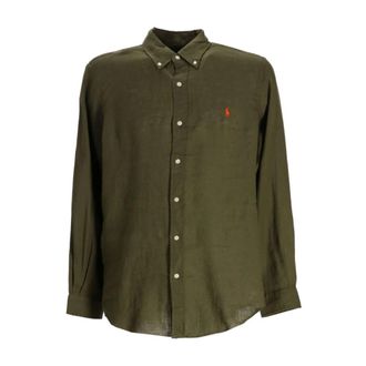 Polo Ralph Lauren Casual Shirts, male, Green, Size: XL Polo Ralph Lauren Shirts Green
